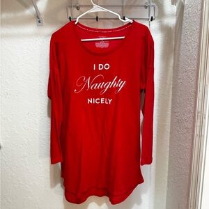 Victoria's Secret Red Pajama Night Shirt
